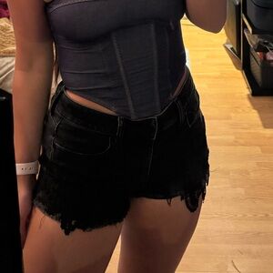 American Eagle Outfitters Black Jean Shorts